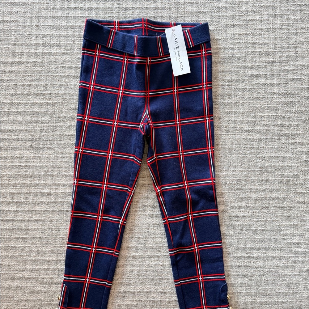 Navy Plaid Kids Leggings by Janie & Jack